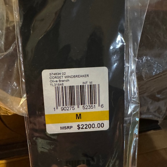 FINAL PRICE NWT Fenty x Puma corset jacket Olive branch - Picture 5 of 5